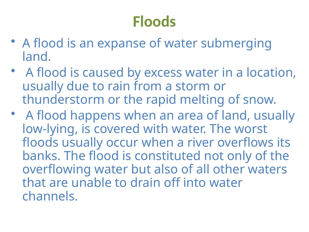 DISASTER MANAGEMENT The Disaster is a sudden, - slide 10 of 22