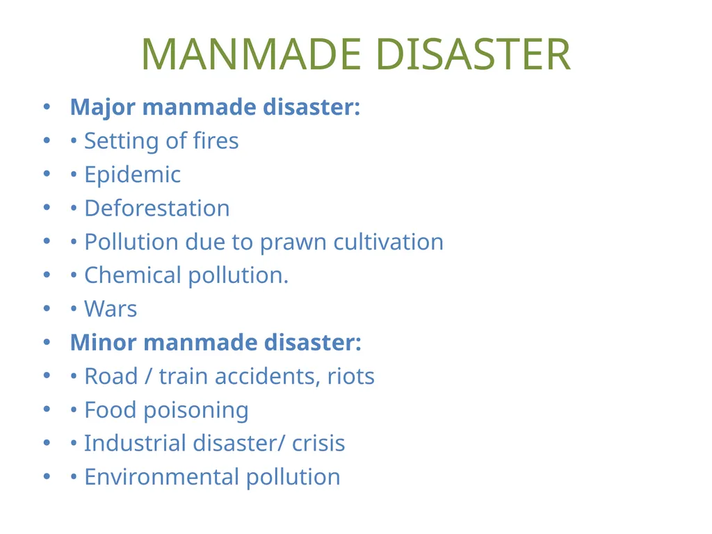 DISASTER MANAGEMENT The Disaster is a sudden, - slide 4 of 22