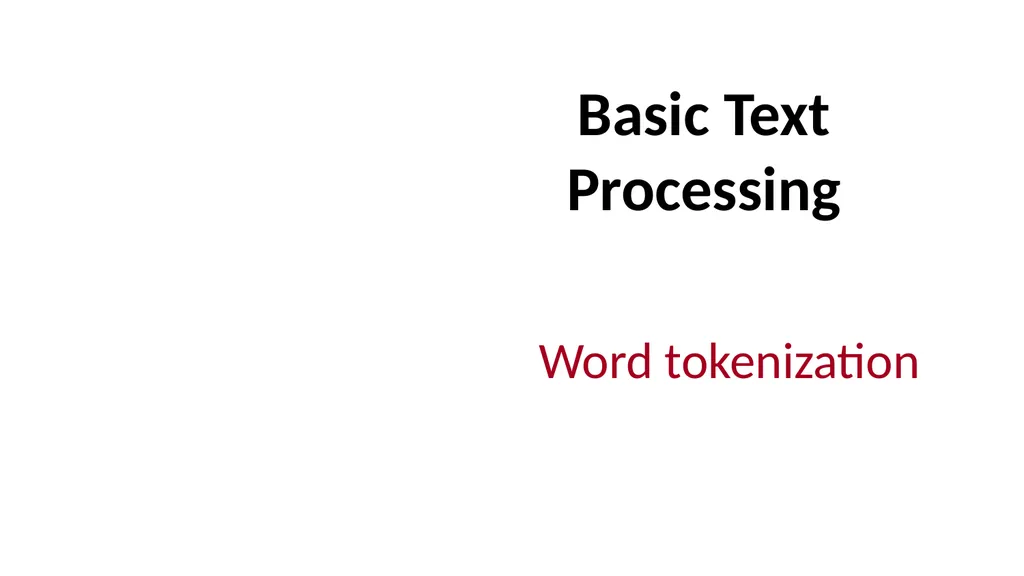 Basic Text Processing Regular Expressions Regular - slide 28 of 46