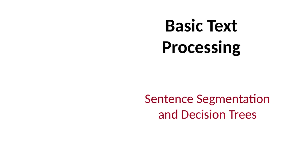 Basic Text Processing Regular Expressions Regular - slide 40 of 46