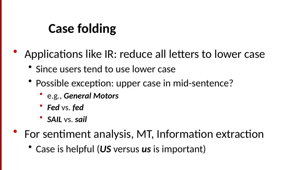 Basic Text Processing Regular Expressions Regular - slide 31 of 46