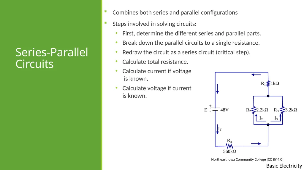 Basic Electricity Basic electrical concepts Except - slide 20 of 21