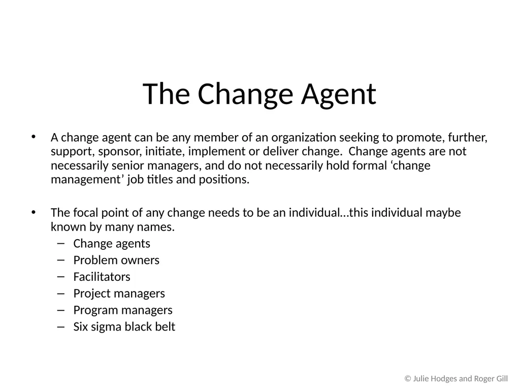© Julie Hodges and Roger Gill Chapter 12 Power, - slide 12 of 18