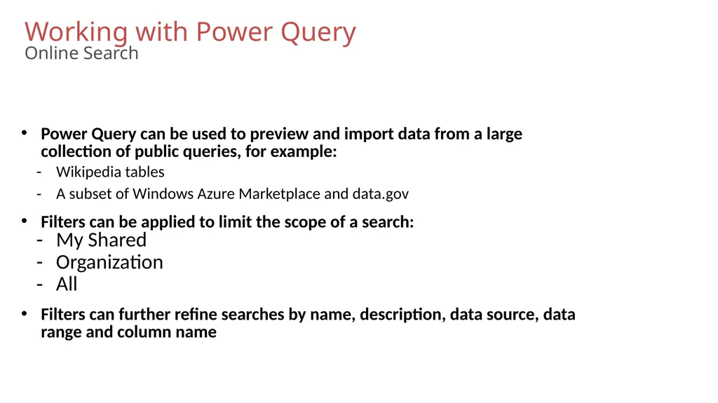 02 | Drilldown on Data Discovery using Power Query - slide 8 of 19
