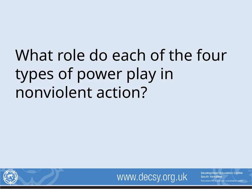 Non-violent Action: A Force for Change - slide 6 of 6