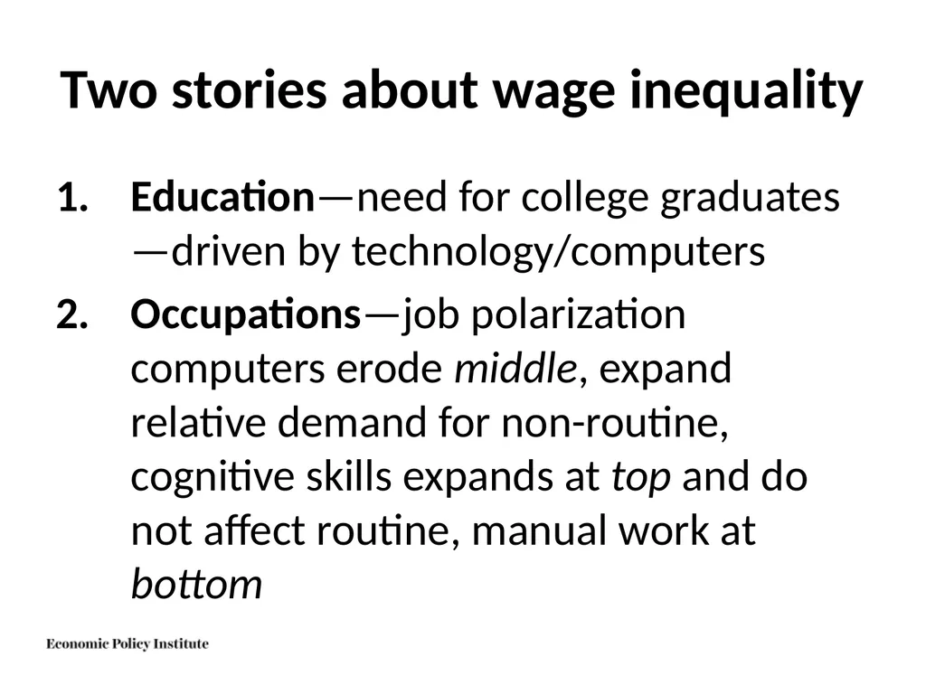 Do not fear the robots: The challenge is good jobs - slide 16 of 40
