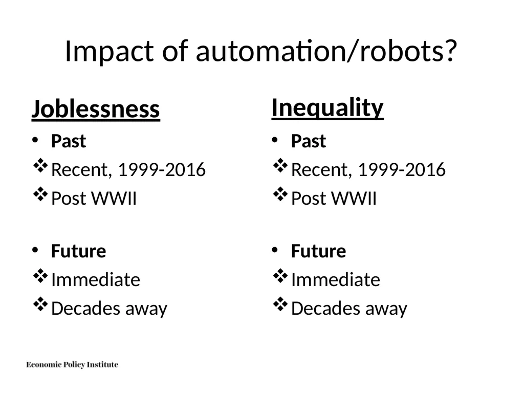 Do not fear the robots: The challenge is good jobs - slide 4 of 40