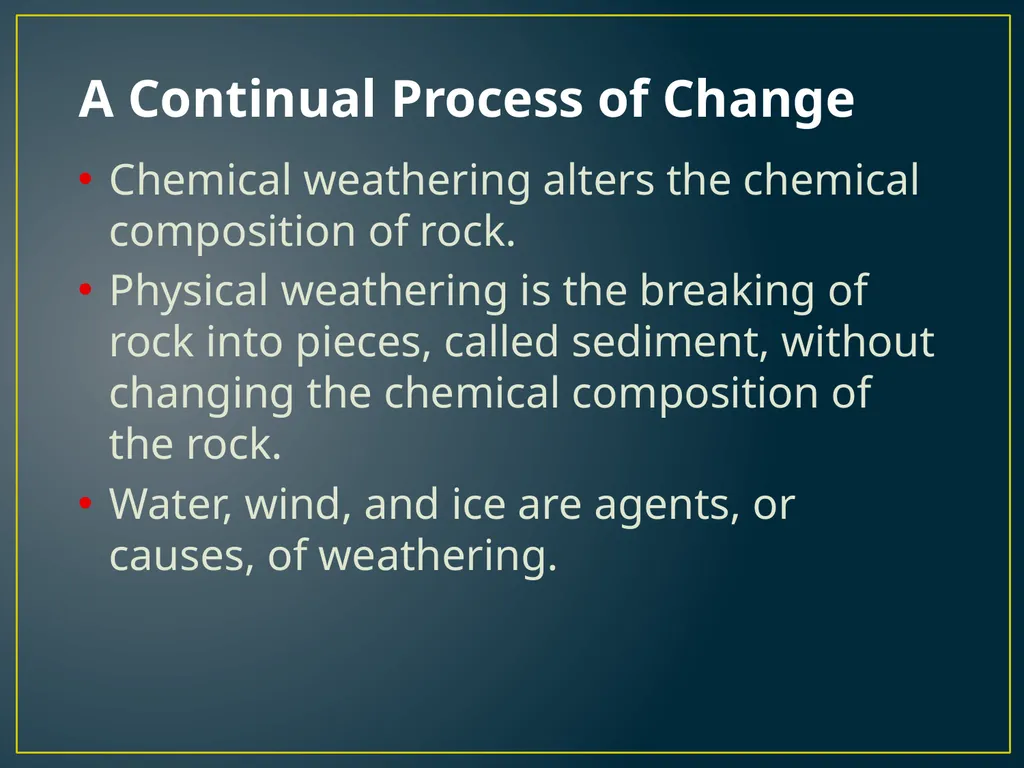 Chapter 3 Lesson 1 The Erosion-Deposition Process - slide 4 of 21