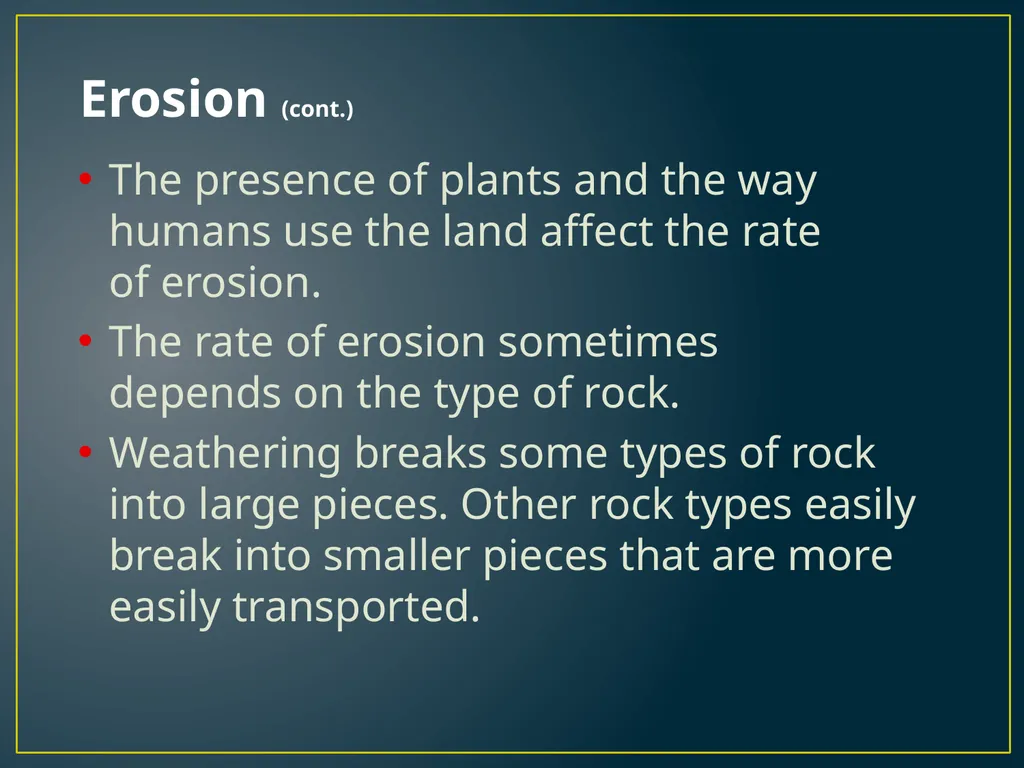 Chapter 3 Lesson 1 The Erosion-Deposition Process - slide 8 of 21