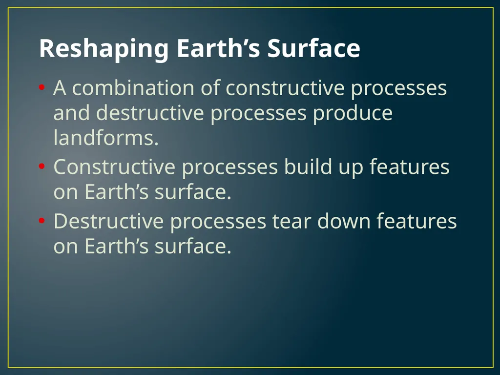 Chapter 3 Lesson 1 The Erosion-Deposition Process - slide 2 of 21