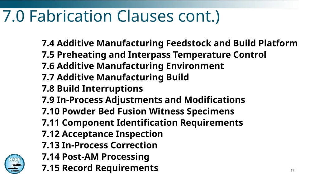 AWS D20 - Specification for Fabrication of Metal - slide 17 of 20