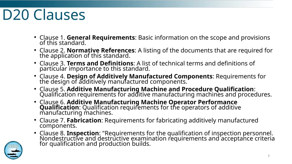 AWS D20 - Specification for Fabrication of Metal - slide 7 of 20