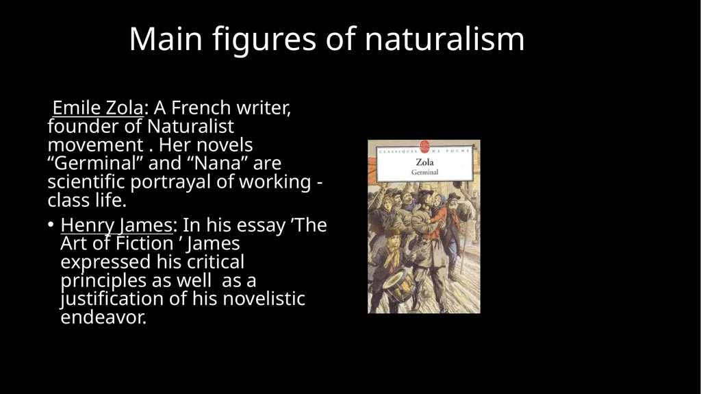 Realism and Naturalism Literary time period - slide 9 of 10