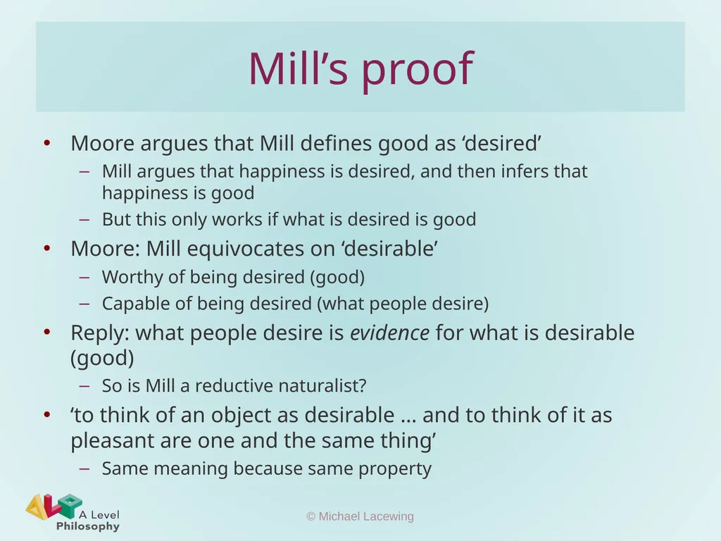Moral naturalism Michael Lacewing - slide 8 of 11