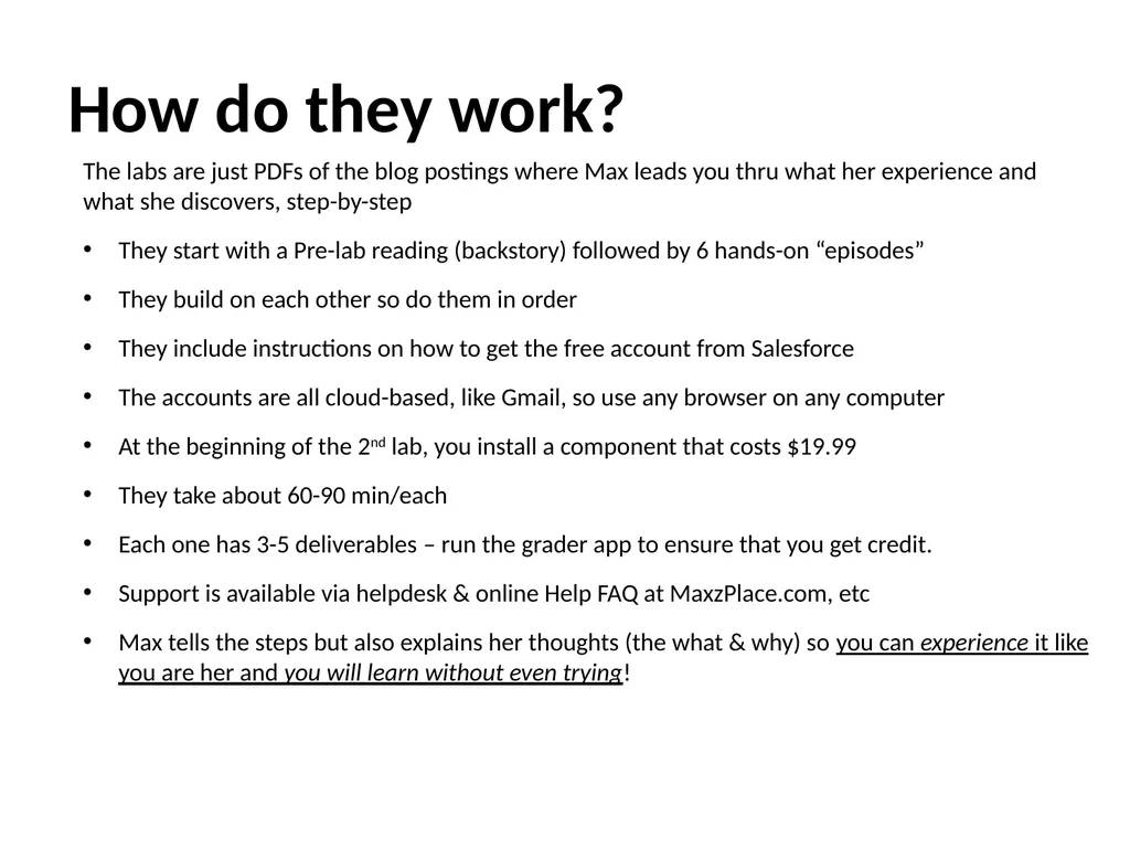 The Max Labs Overview/Startup What are they? - slide 6 of 10