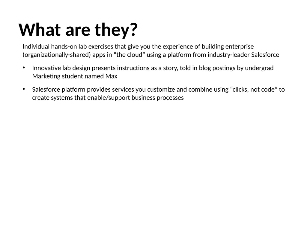 The Max Labs Overview/Startup What are they? - slide 2 of 10
