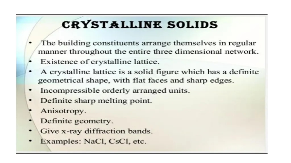 SOLID STATE Name of the instructor: U.Nithya - slide 5 of 38