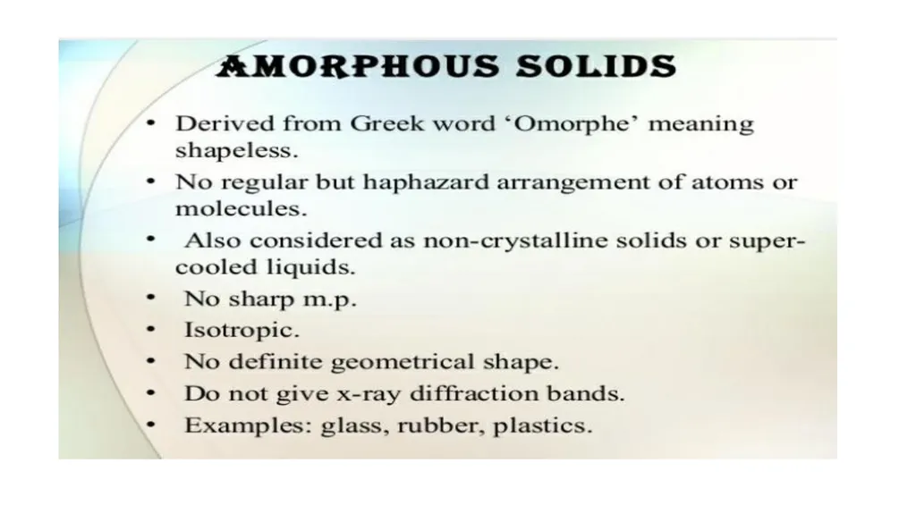 SOLID STATE Name of the instructor: U.Nithya - slide 6 of 38