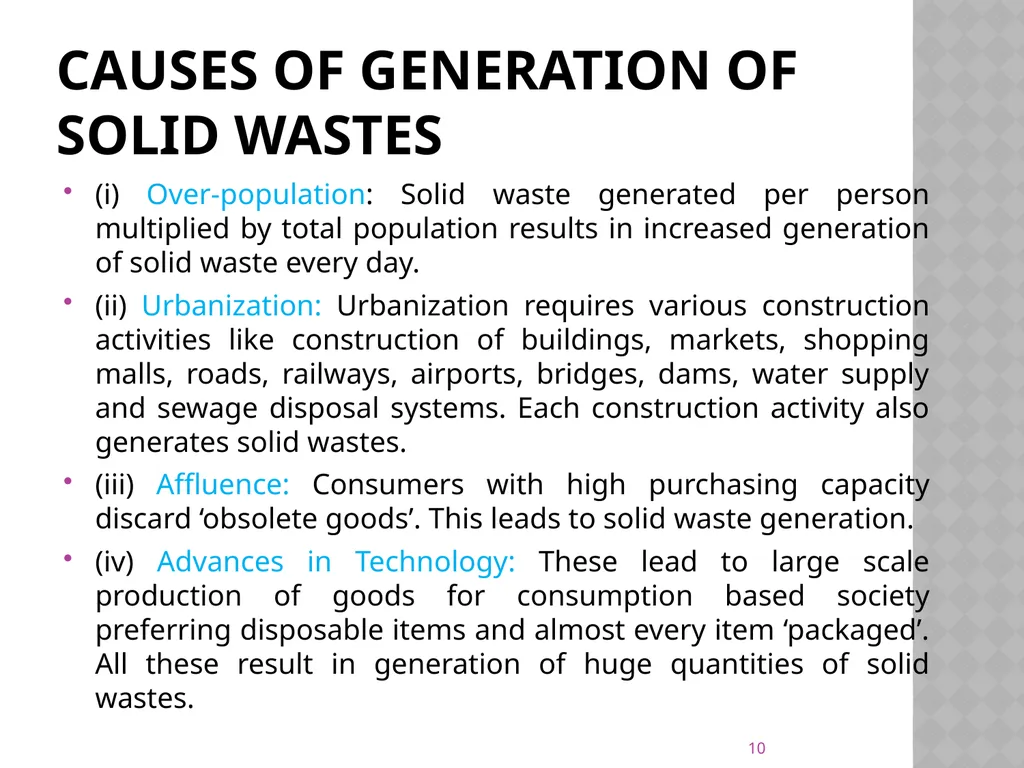 Solid waste management waste It is defined as - slide 10 of 35