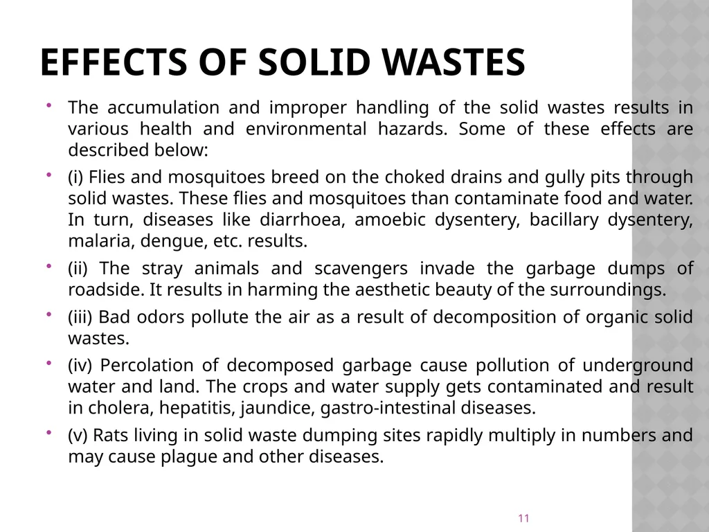 Solid waste management waste It is defined as - slide 11 of 35