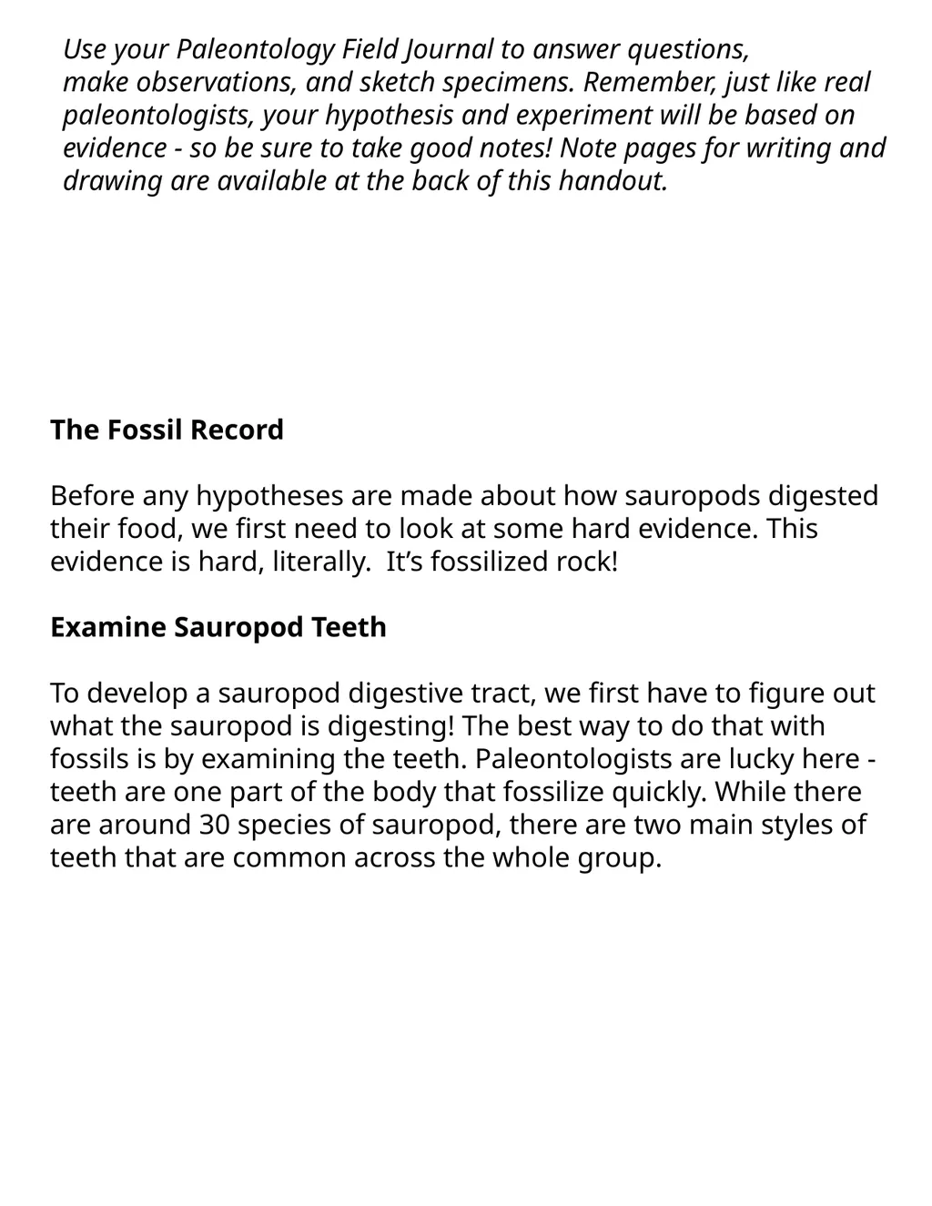 Paleontology Field Journal Resource by Nick - slide 2 of 28