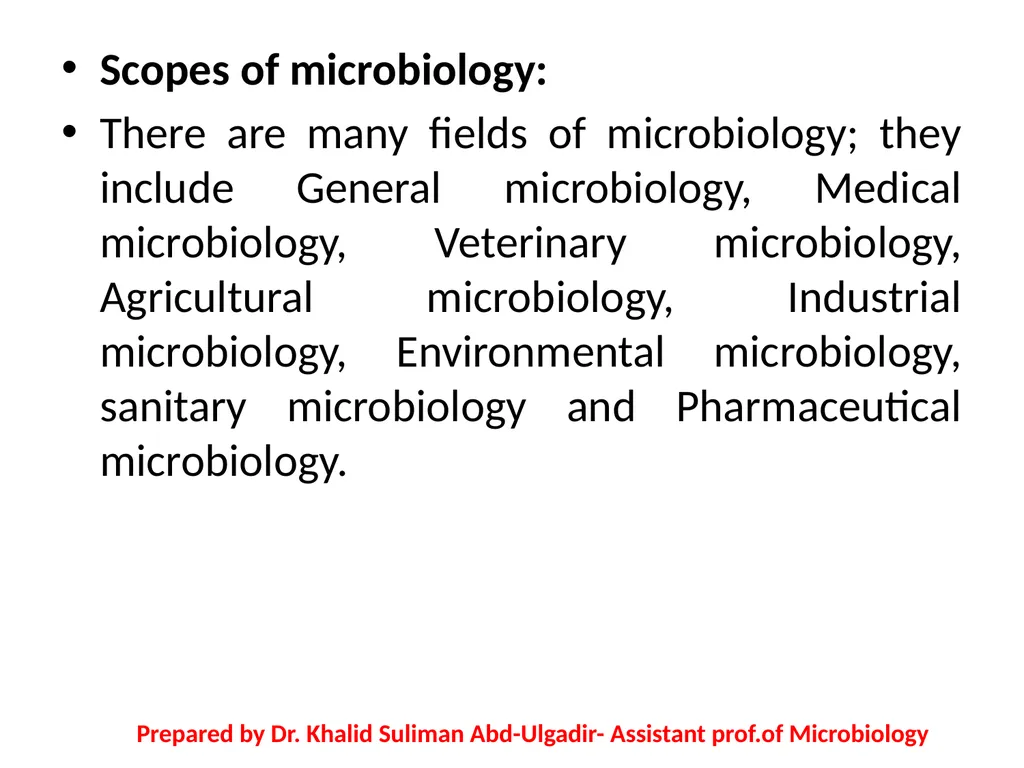 Course name: Microbiology & Parasitology Lecture - slide 3 of 16