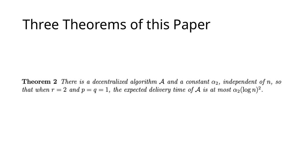 The Small World Phenomenon An Algorithmic - slide 12 of 22