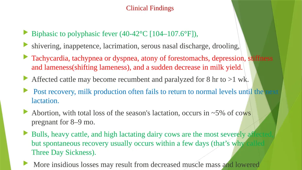Ephemeral fever/Three days sickness Dr. Bipin - slide 4 of 7