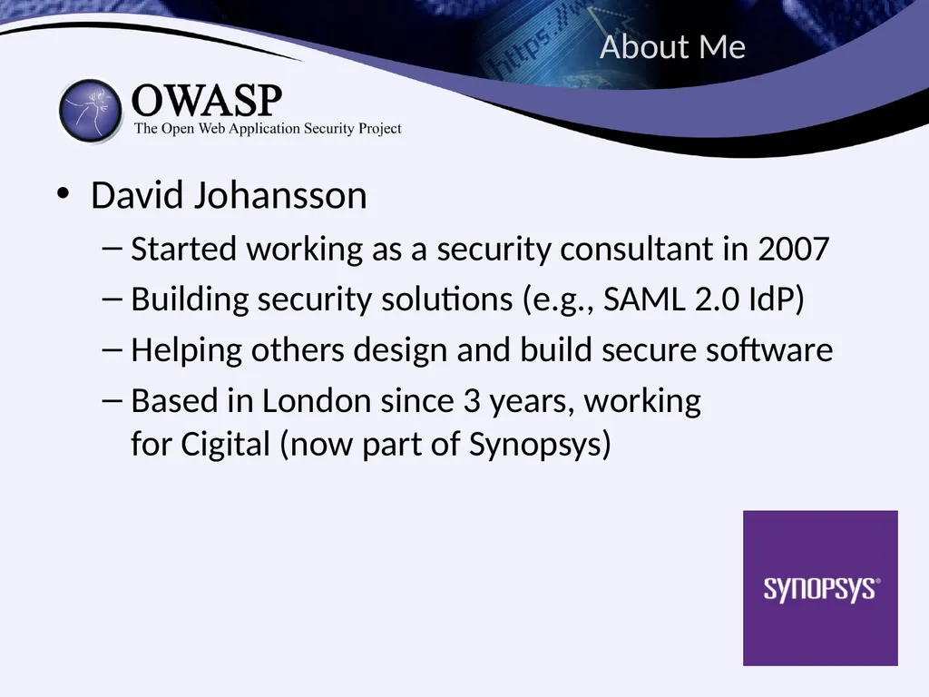 Identities Exposed How Design Flaws in - slide 2 of 34