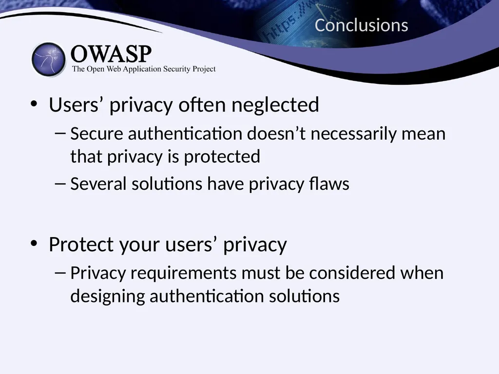 Identities Exposed How Design Flaws in - slide 33 of 34