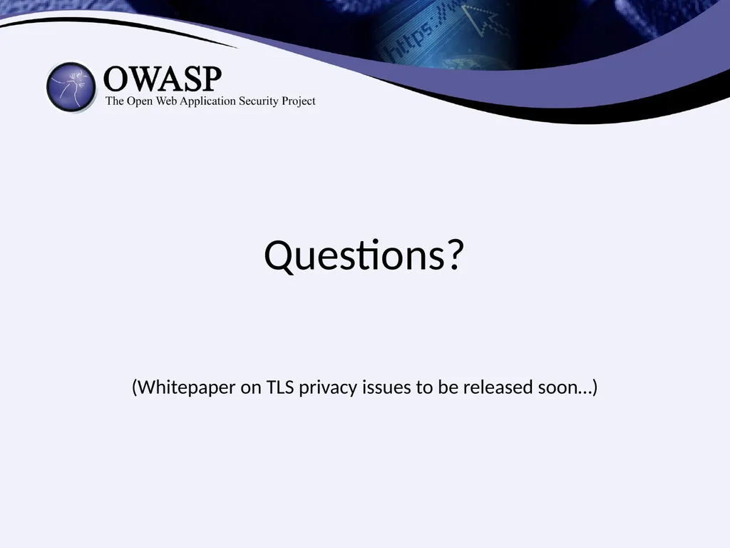 Identities Exposed How Design Flaws in - slide 34 of 34