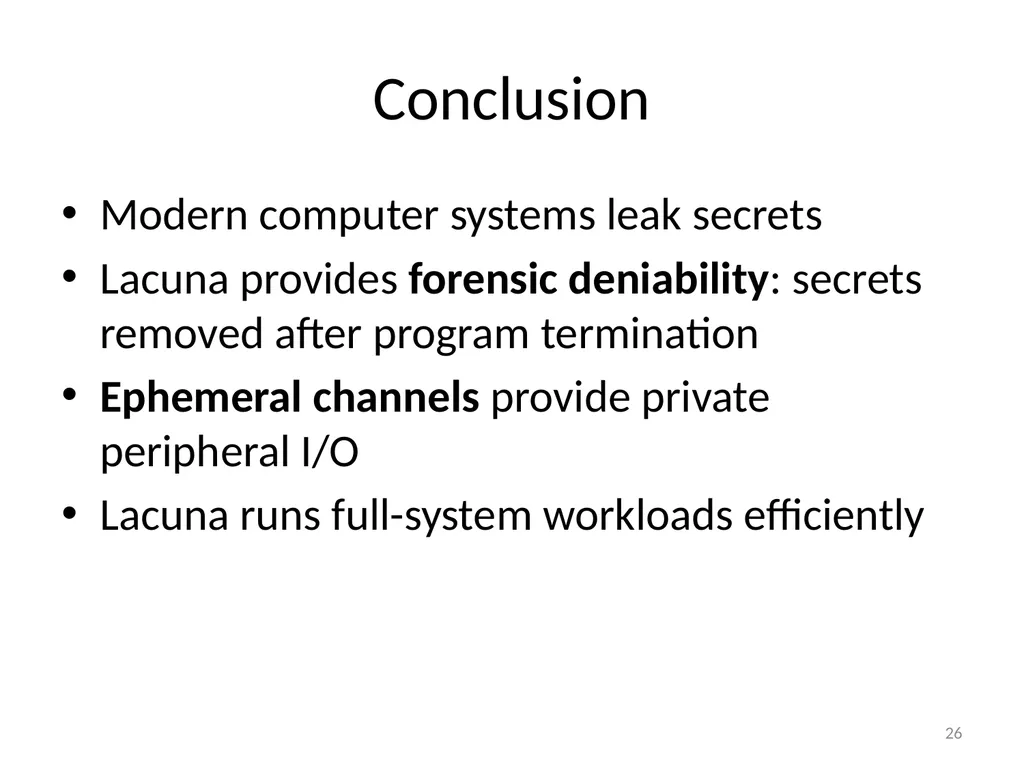 Eternal Sunshine of the Spotless Machine: - slide 26 of 26