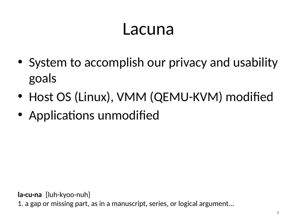 Eternal Sunshine of the Spotless Machine: - slide 9 of 26