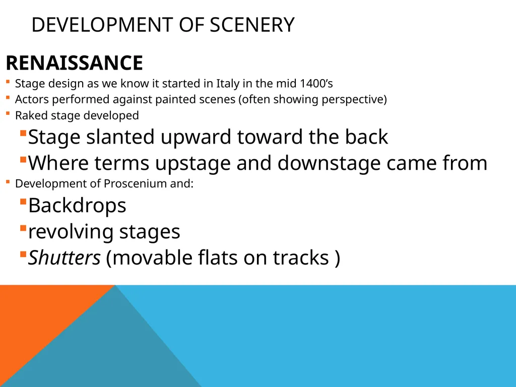 SCENERY DESIGN The purpose, procedures, and - slide 8 of 27