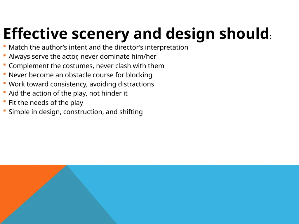 SCENERY DESIGN The purpose, procedures, and - slide 7 of 27