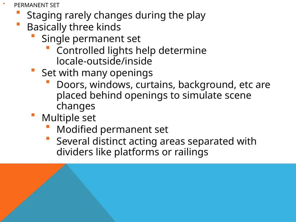 SCENERY DESIGN The purpose, procedures, and - slide 14 of 27