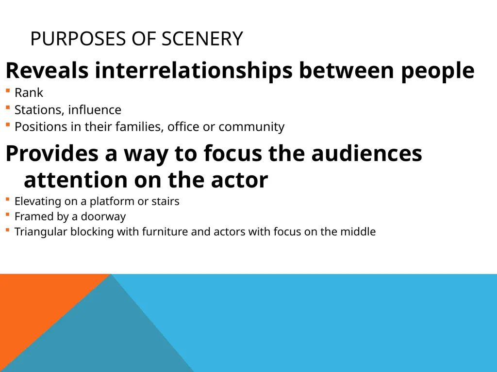 SCENERY DESIGN The purpose, procedures, and - slide 4 of 27