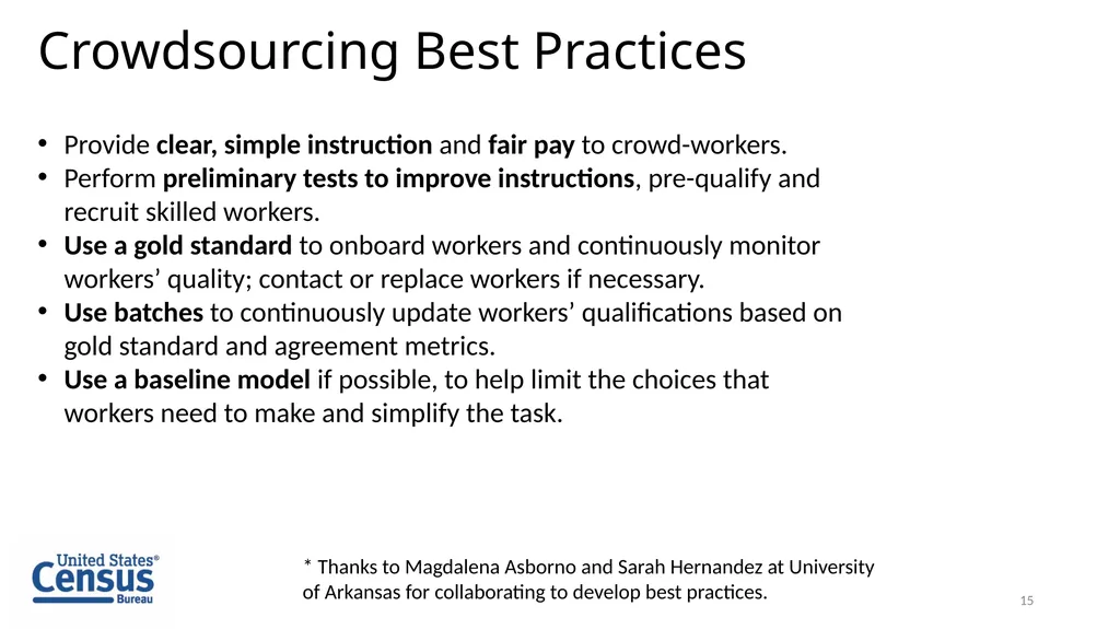 Machine Learning and the Commodity Flow Survey - slide 15 of 15