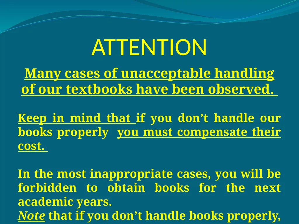 Good Manners of Behaviour Leave your over wear - slide 3 of 9