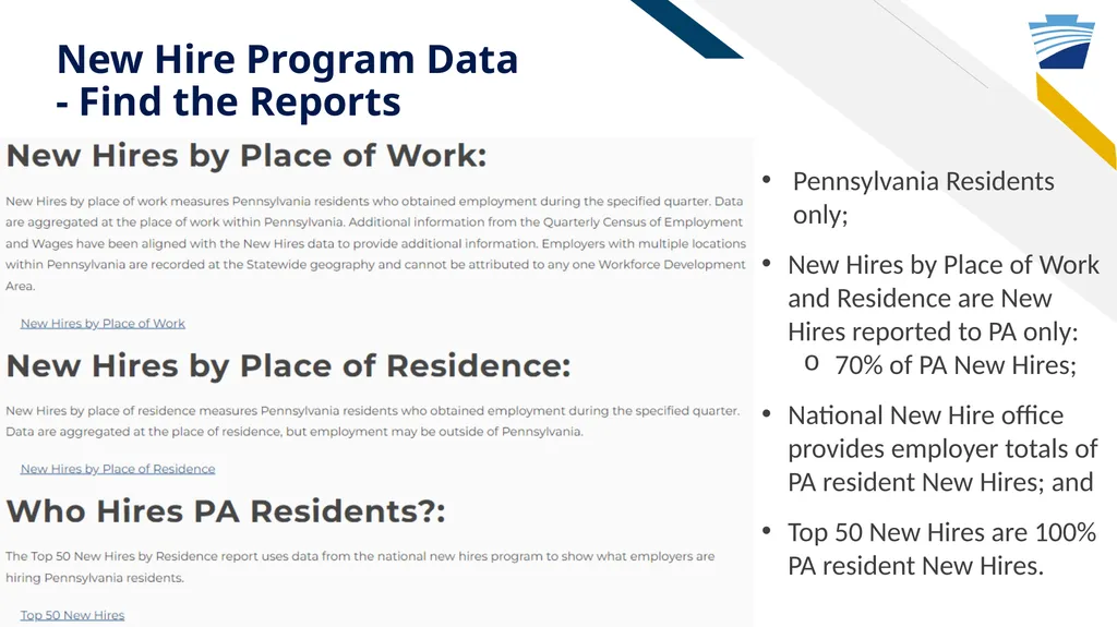 New Hire Program Data: Who has been called up to - slide 8 of 28