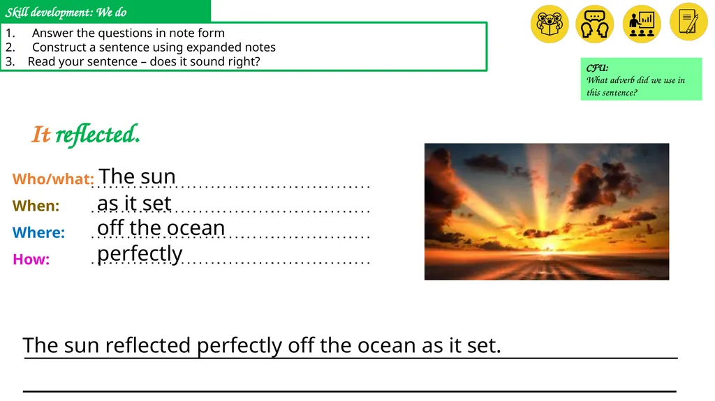 Year: 4 Term: 1 Objective: Expand sentences using - slide 23 of 25