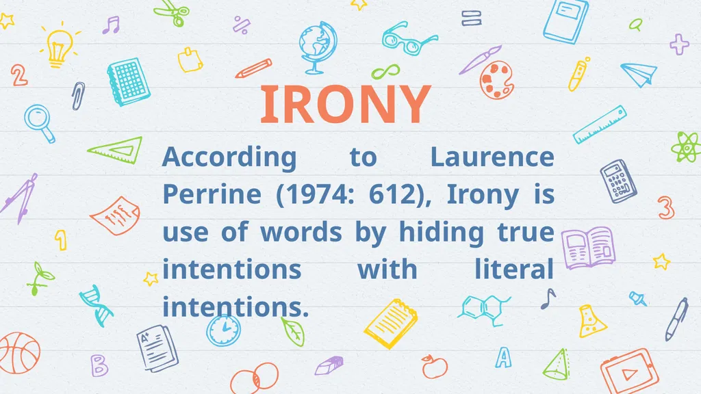 Irony, Paradox, Oxymoron, and Pararellelism in - slide 3 of 16