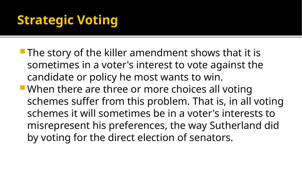 Paradoxes of Voting Alex Tabarrok Voters Who Make - slide 19 of 22