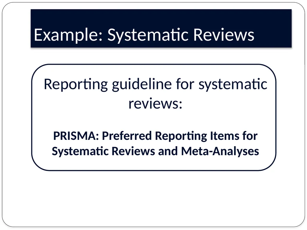 Guidelines for research reporting Finding the - slide 11 of 17