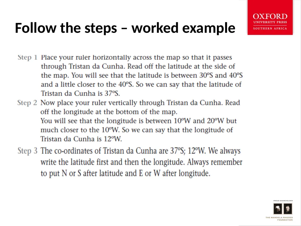 Map work Skills Latitude, Longitude, Degrees and - slide 9 of 14