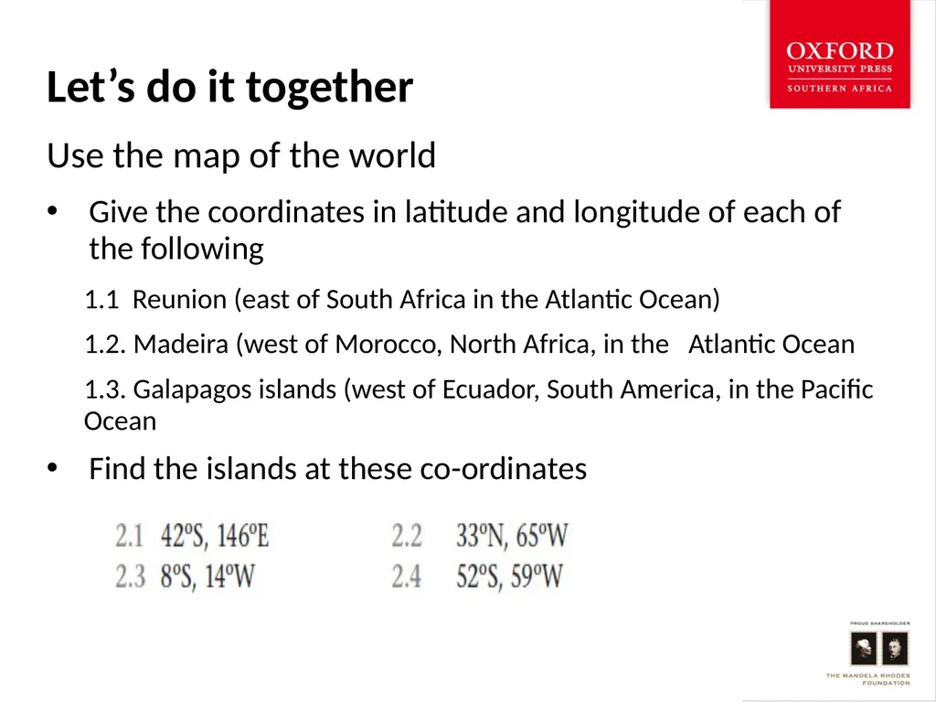 Map work Skills Latitude, Longitude, Degrees and - slide 10 of 14
