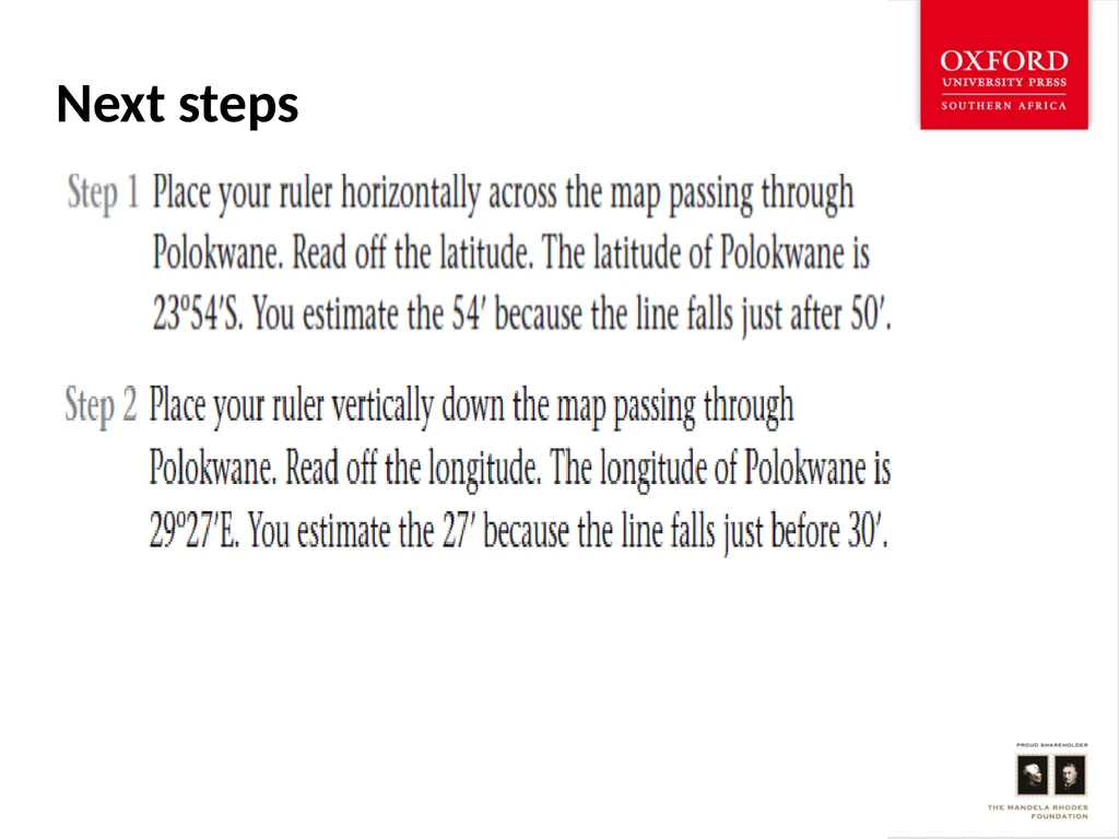 Map work Skills Latitude, Longitude, Degrees and - slide 12 of 14
