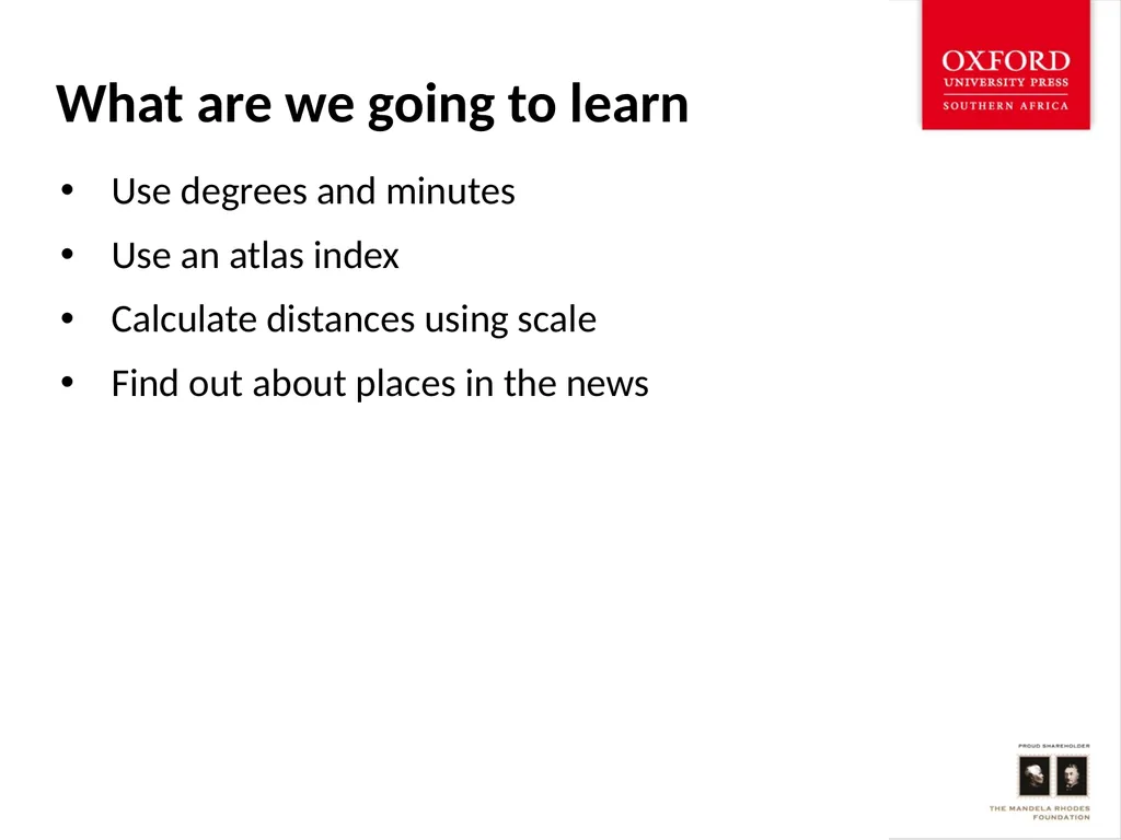 Map work Skills Latitude, Longitude, Degrees and - slide 2 of 14