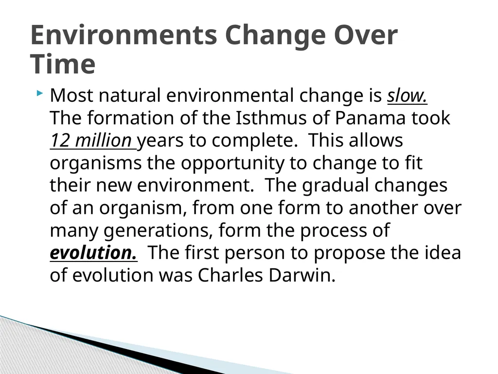 Chapter 18 Change Over Time Earth’s crust has - slide 13 of 28