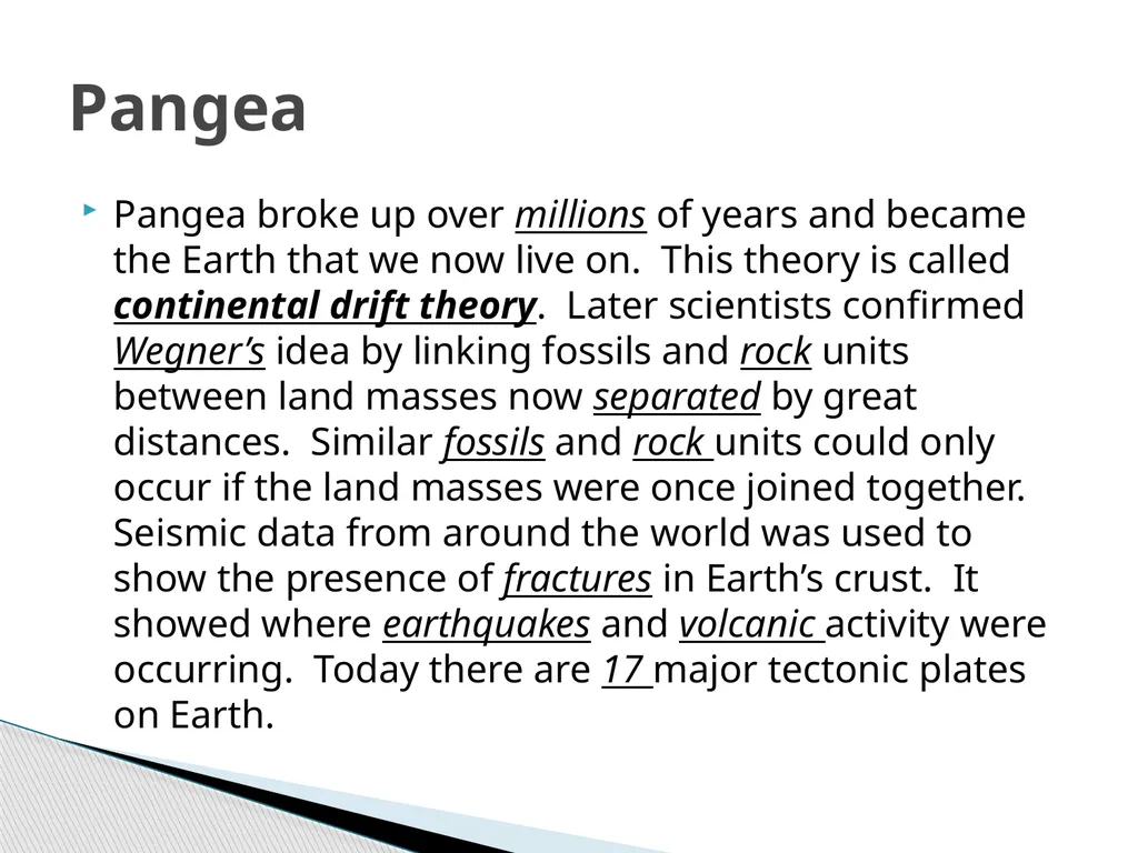 Chapter 18 Change Over Time Earth’s crust has - slide 8 of 28